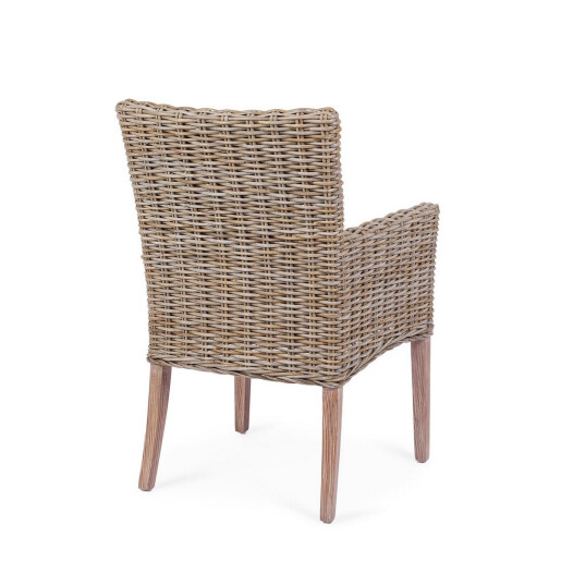 Scaun lemn mahon kubu Manoel 50x57x92h