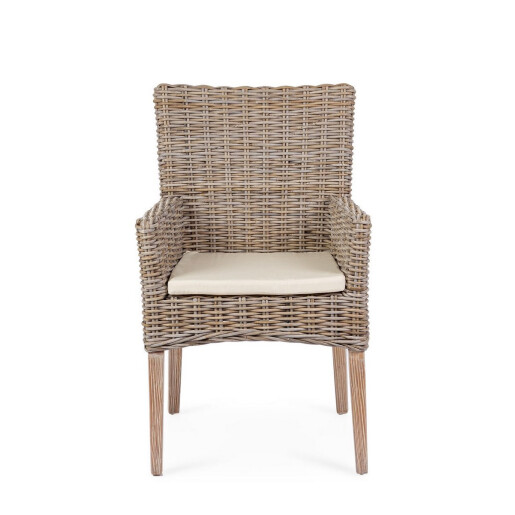 Scaun lemn mahon kubu Manoel 50x57x92h