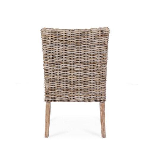 Scaun lemn mahon kubu Manoel 50x57x92h