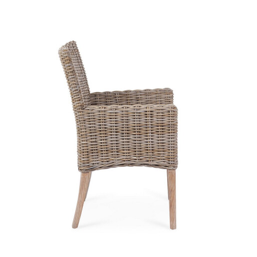 Scaun lemn mahon kubu Manoel 50x57x92h