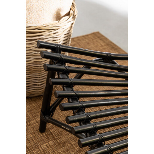 Set 2 fotolii ratan negru Menendez 77x80x84 cm