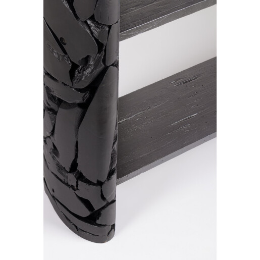 Consola lemn negru Arwood 156x36x110 cm