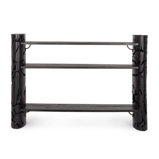 Consola lemn negru Arwood 156x36x110 cm
