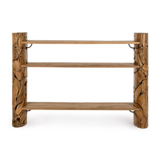 Consola lemn natur Arwood 156x36x110 cm