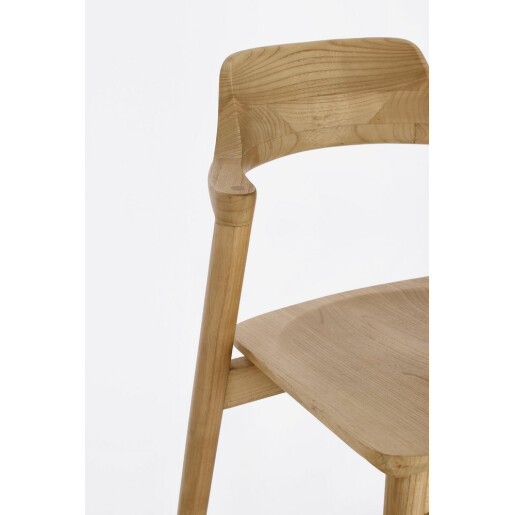 Scaun bar lemn maro Amery 52x58x107h