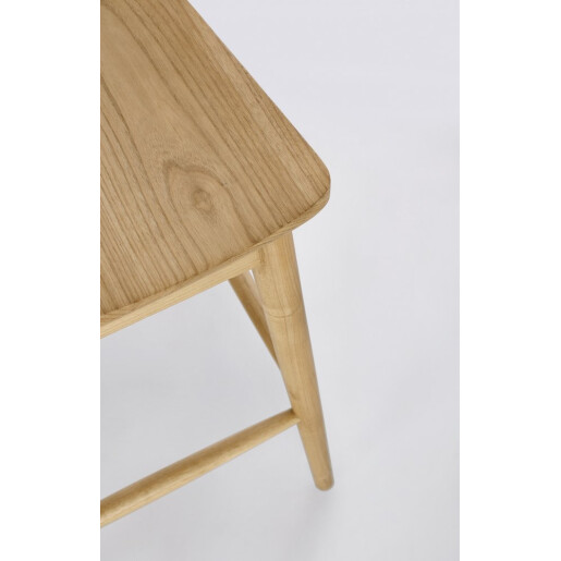 Scaun bar lemn maro Amery 52x58x107h