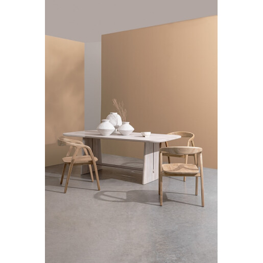 Scaun lemn maro Adalyn 56x60x77h