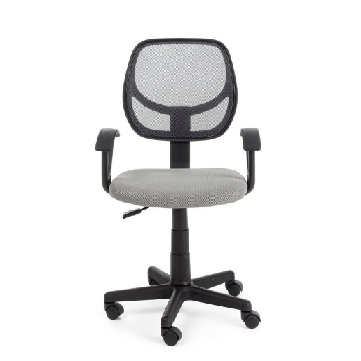 Scaun birou negru gri Ella 45x52x99 cm