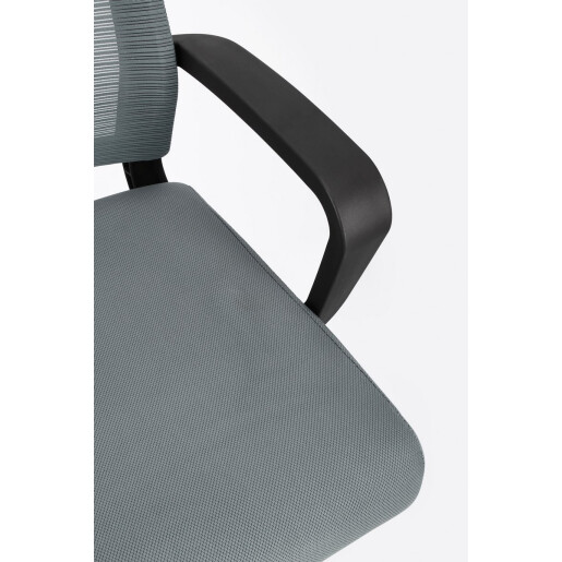 Scaun birou negru gri Roman 62x55.5x114.5/124.5 cm