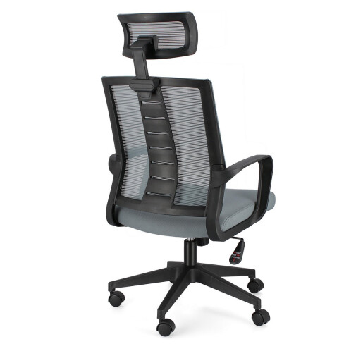 Scaun birou negru gri Roman 62x55.5x114.5/124.5 cm