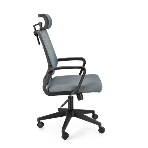 Scaun birou negru gri Roman 62x55.5x114.5/124.5 cm