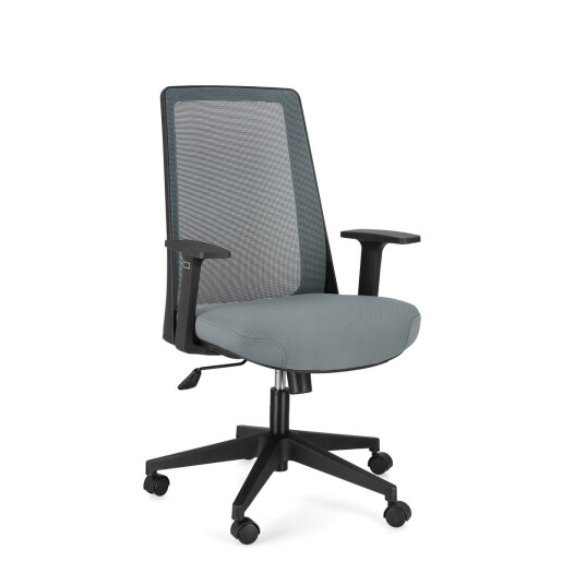 Scaun birou negru gri Wesley 62x61.5x101/111 cm