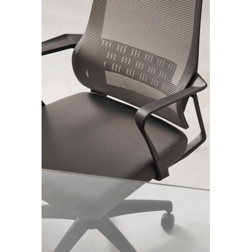 Scaun birou negru Hoboken 59x65x121h
