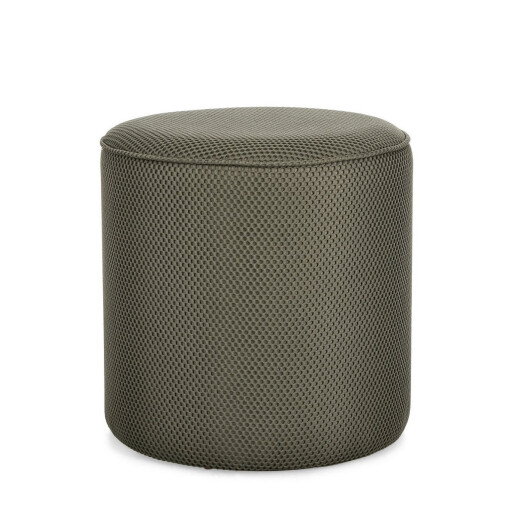Taburet mdf textil verde Oleysa 42x43 cm