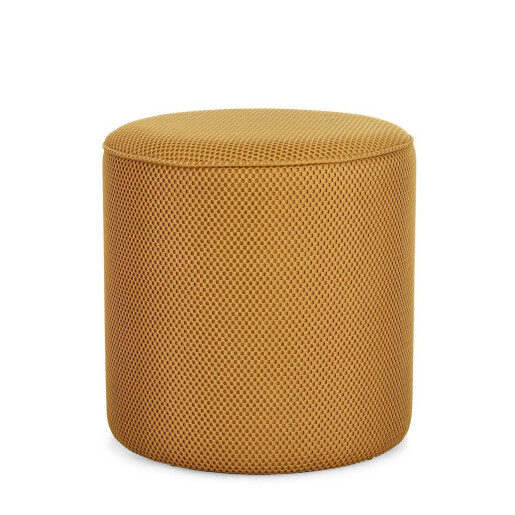 Taburet mdf textil galben mustar Oleysa 42x43 cm