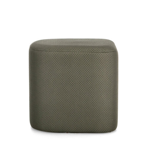 Taburet MDF textil verde Darya 43.5x37x42 cm