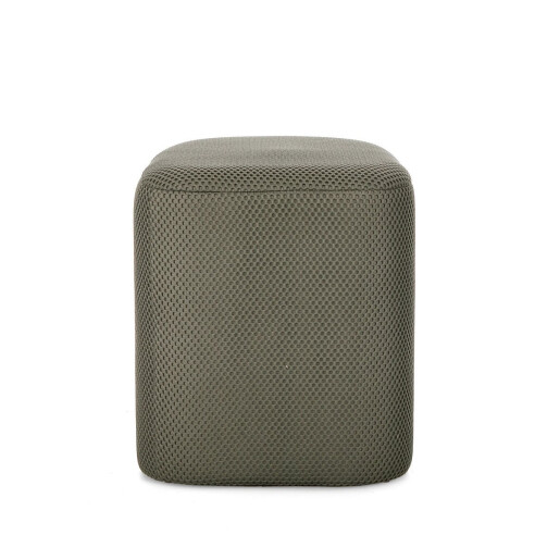 Taburet MDF textil verde Darya 43.5x37x42 cm