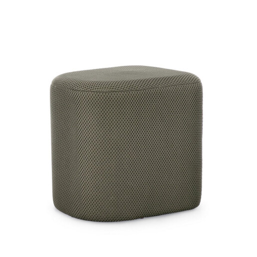 Taburet MDF textil verde Darya 43.5x37x42 cm