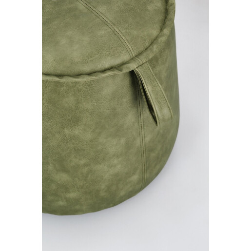 Taburet mdf piele ecologica verde Rudina 52x44 cm