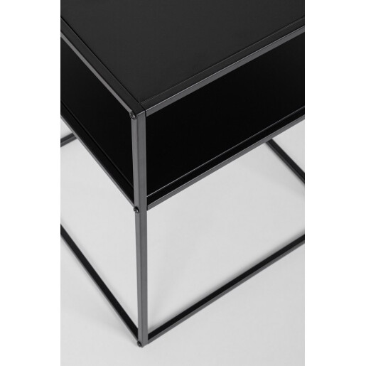 Masuta otel negru Arlik 37,5x37,5x50,5h