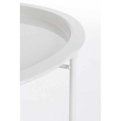 Masuta cafea otel alb Hilmar Ø47x51h