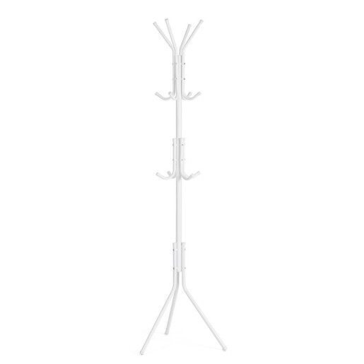 Cuier pardoseala otel alb Jorid 42x42x172h