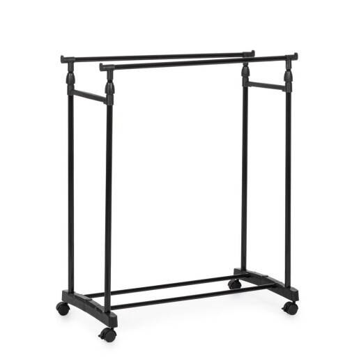 Suport haine otel negru Roald 80x42x90x160h