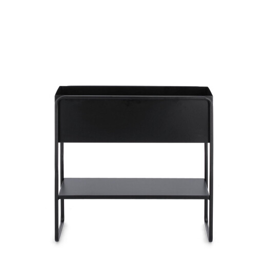 Suport flori otel negru Madelyn 45x18x44 cm