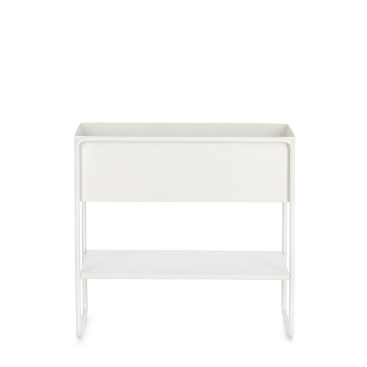 Suport flori otel alb Madelyn 45x18x44 cm
