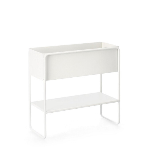Suport flori otel alb Madelyn 45x18x44 cm