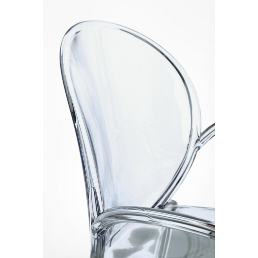 Set 4 scaune policarbonat transparent Camilla 58x52x87 cm