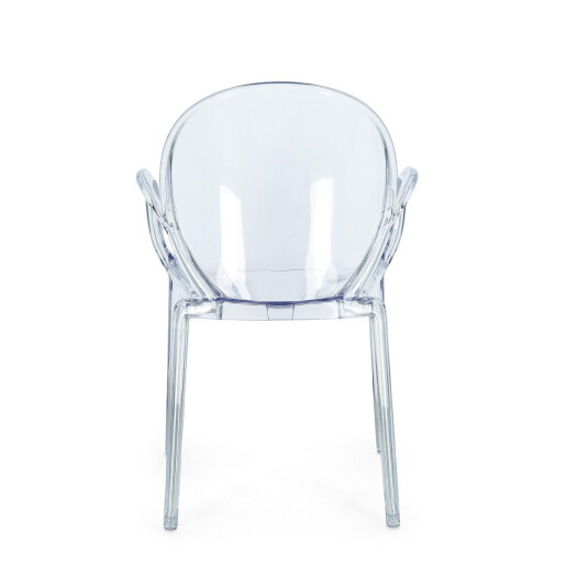 Set 4 scaune policarbonat transparent Camilla 58x52x87 cm