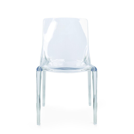 Set 4 scaune policarbonat transparent Adele 50x54x82 cm