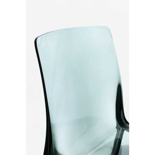 Set 4 scaune policarbonat transparent verde menta Adele 50x54x82 cm