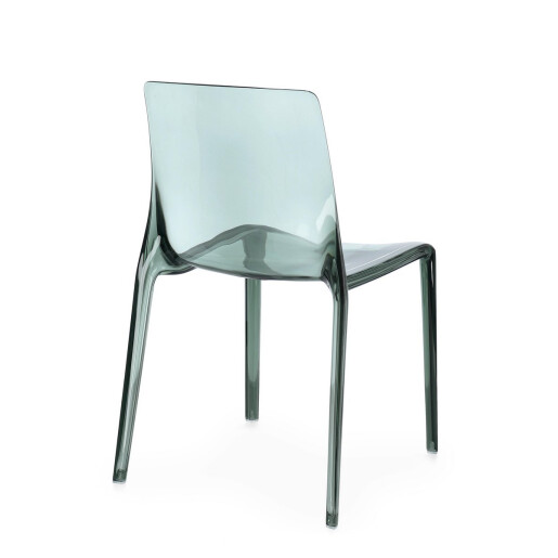 Set 4 scaune policarbonat transparent verde menta Adele 50x54x82 cm