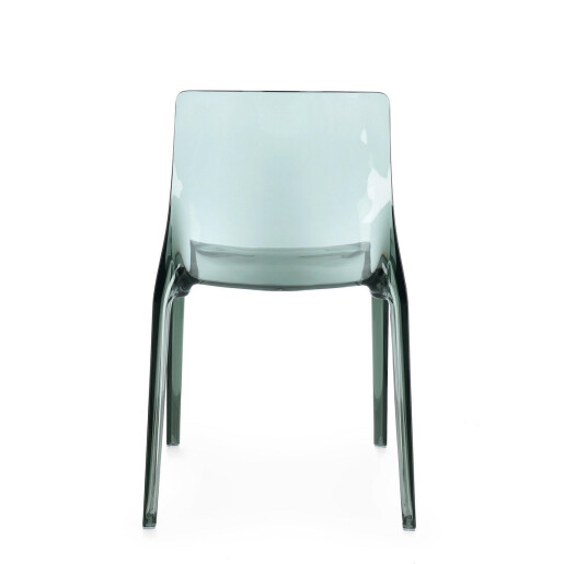 Set 4 scaune policarbonat transparent verde menta Adele 50x54x82 cm