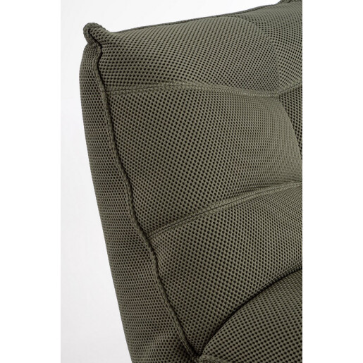 Fotoliu recliner otel negru textil verde inchis Gitta 88.5x107x93.5 cm