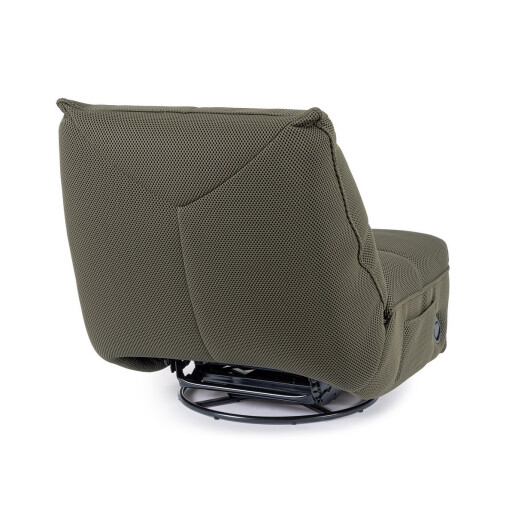 Fotoliu recliner otel negru textil verde inchis Gitta 88.5x107x93.5 cm