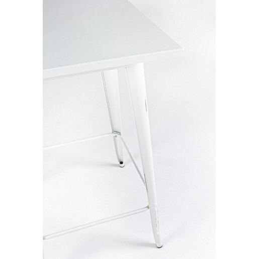 Masa bar otel alb vintage Minnesota 60x60x103h