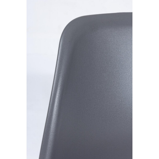 Scaun cu spatar policarbonat gri antracit Anastasia 51x55x83x46 cm
