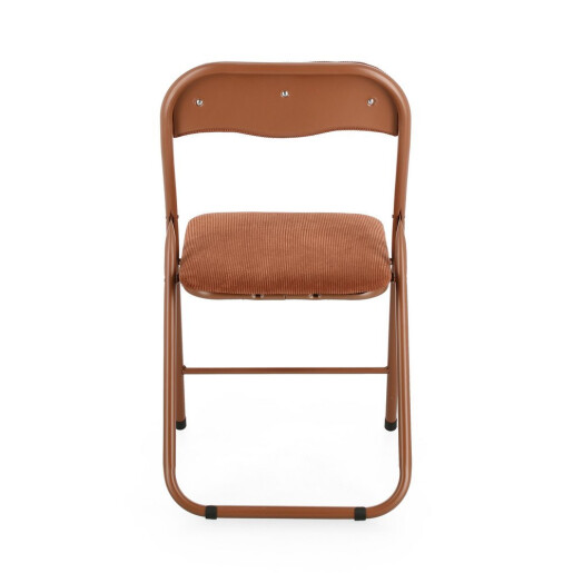 Set 6 scaune otel catifea portocalie Joy 45x44x79h