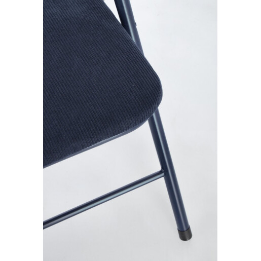 Set 6 scaune otel catifea albastra Joy 45x44x79h