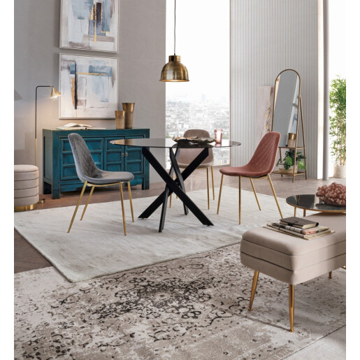 Picior masa otel negru George 56x56x73.5h