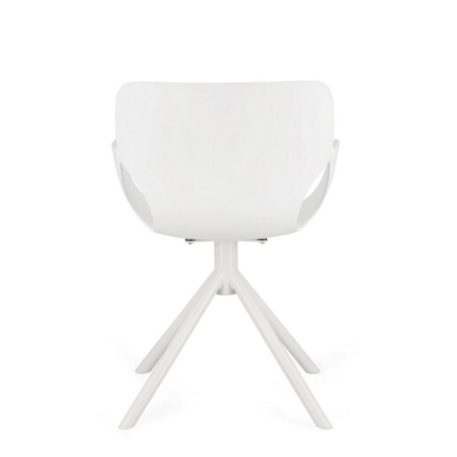 Scaun plastic otel alb Lennon 57x60x82.5h