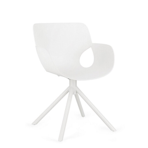 Scaun plastic otel alb Lennon 57x60x82.5h