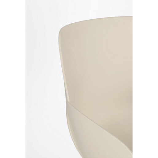 Scaun plastic otel bej Lennon 57x60x82.5h