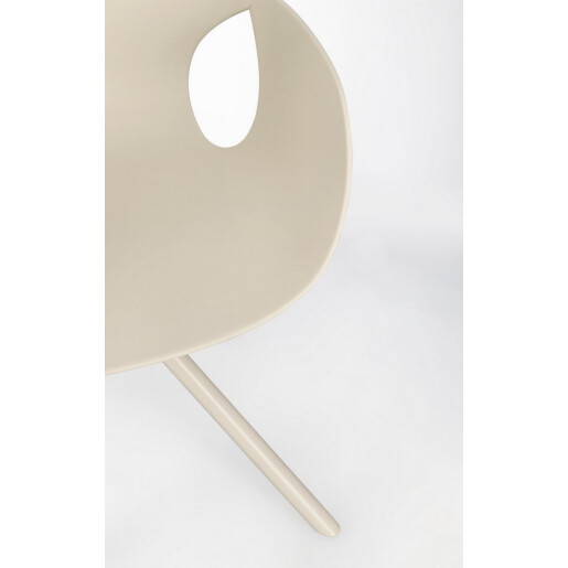 Scaun plastic otel bej Lennon 57x60x82.5h