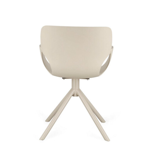 Scaun plastic otel bej Lennon 57x60x82.5h