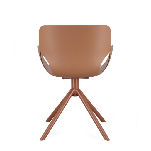 Scaun plastic otel caramel Lennon 57x60x82.5h