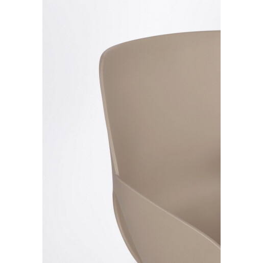 Scaun plastic otel gri Lennon 57x60x82.5h